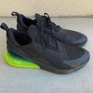 Nike Air Max 270 Mens Black/Volt Size 14